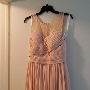 Azazie Bridesmaids dress, peach light pink